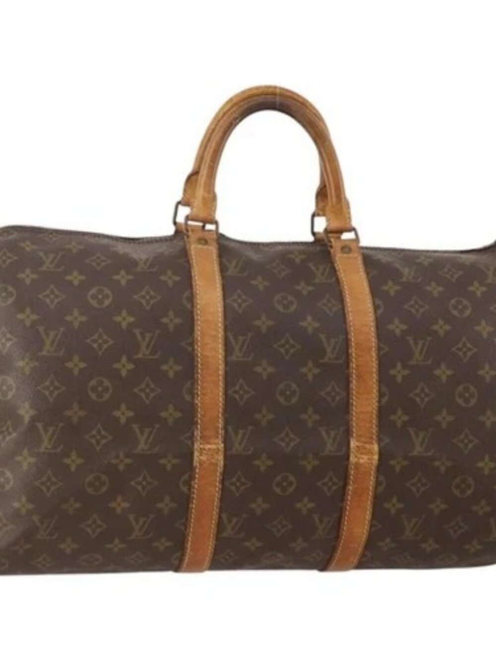 LOUIS VUITTON Monogram Keepall 50 Boston Bag M41426 LV Auth 175430